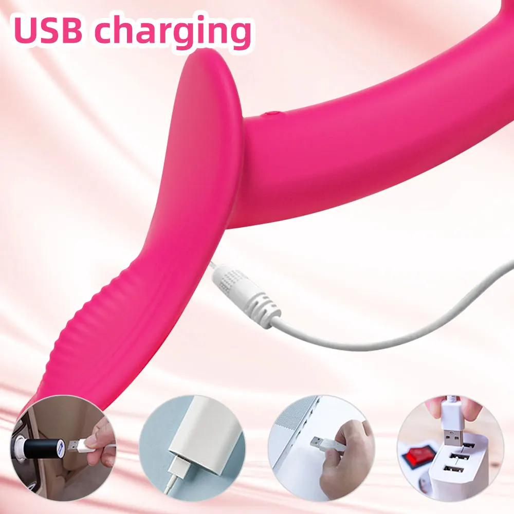 HeartCaptor Strap-On Vibrating Dildo Adjustable Harness 10 Modes Silicone Wearable Sex Toy for Women - Details 7