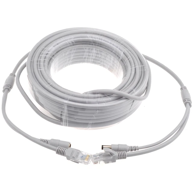 Ethernet Cable, 1 X Rj-45 - Male Cat 5 Cable, Security for 10Mbps/100Mbps  Network IP Cameras(10M)