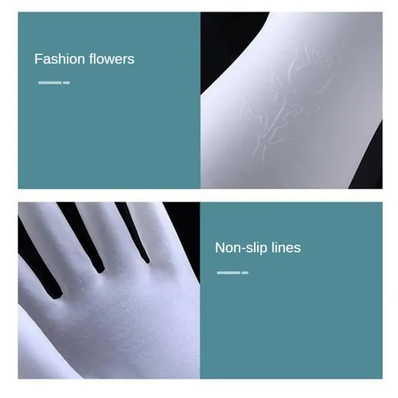 Dishwashing Gloves Ergonomic Easy To Clean Effective Cleaning Material Safety Durable Long Lasting Kitchen Gloves Rubber dishwashing gloves cleaning gloves