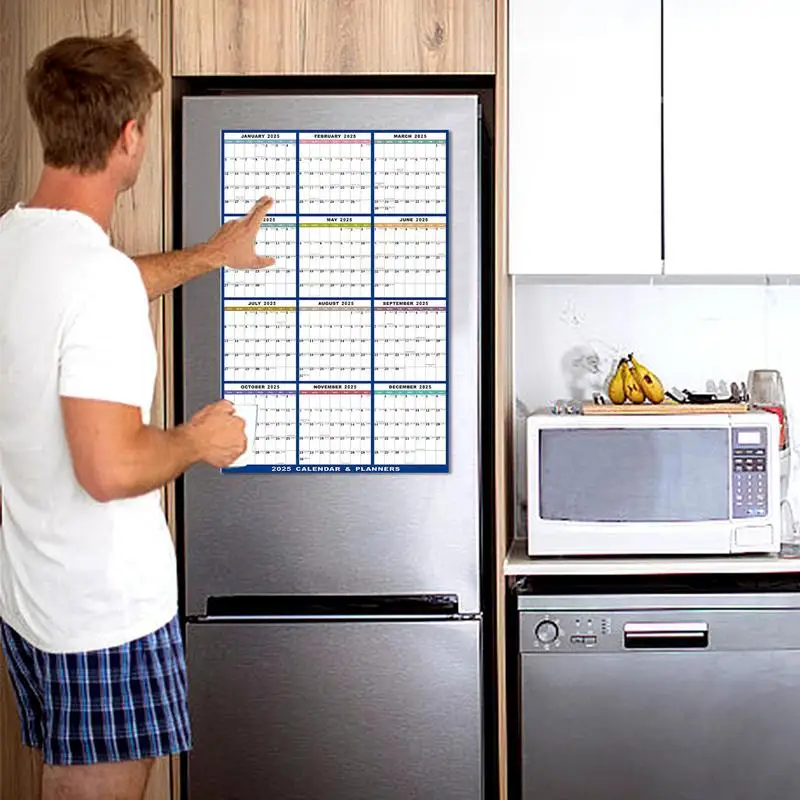Plan Calendar Adornment Digital Wall Planner Annual Schedule Mounted Erasable For Bedroom Living Room Planning Schedule