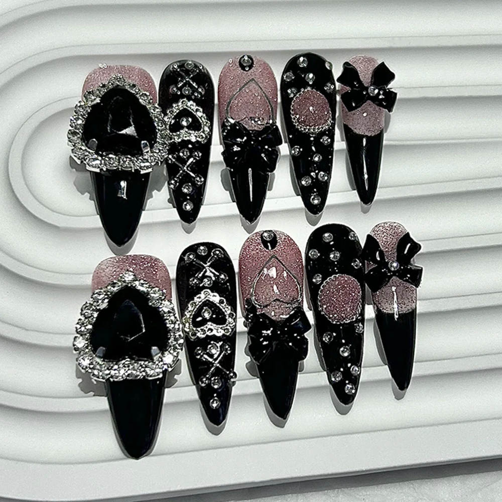 Y2K Gyaru Kei Fake Nails - Trendy Nail Art