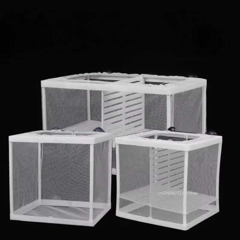 Fish Breeding Box S/L Aquarium Fish Breeding Breeder Box Baby Fish Hatchery Isolation Net Tank Incubator Hanging