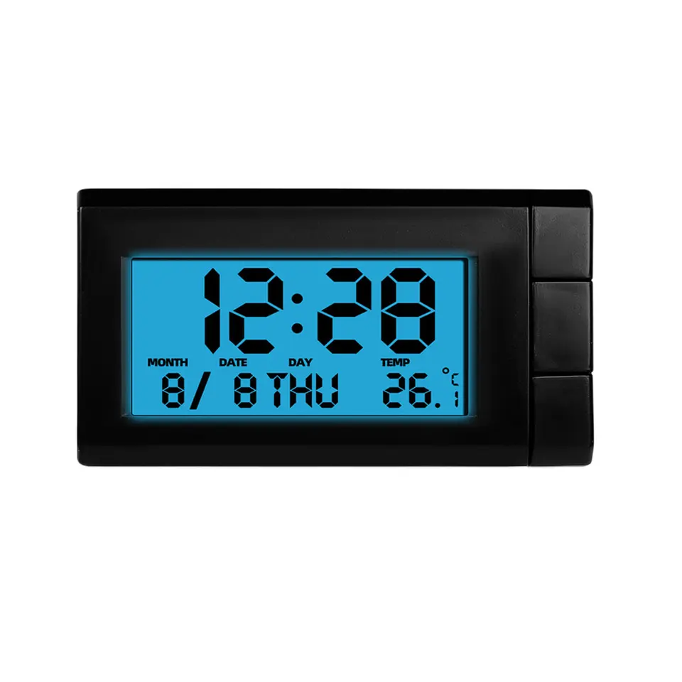 Luminous Car Electronic Clock and Temperature Gauge