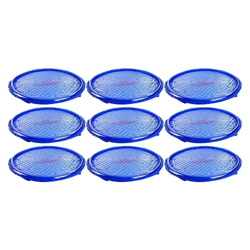 Swimming Pool Solar Cover 60x2 Circular 9 Pack UV Resistant Thermal Blanket Spa Accessory Blue