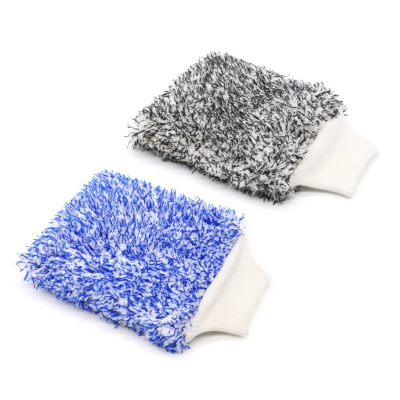 

Microfibre Wash Mitt Nonscratch Car Washing Detailing Cleanings Microfiber Mitt