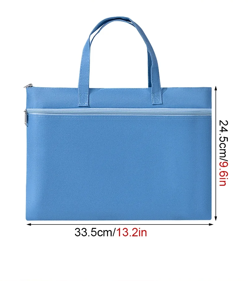 Tragbare Reißverschluss Oxford Tuch wasserdichte Kunst Aufbewahrungstasche große Kapazität wasserdichte Dokumente Studenten Business tragbare Tasche – Detail 2