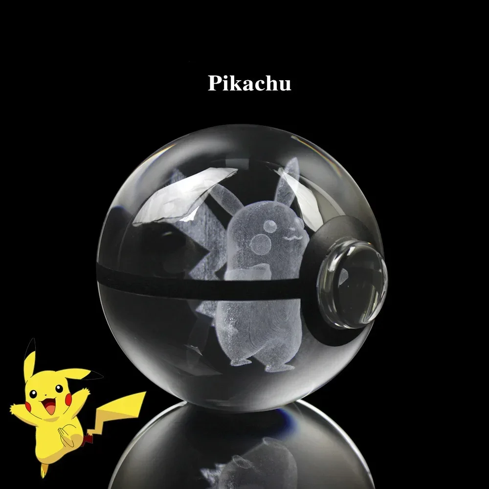 Luminária Globo Bola De Cristal Pokebola Zaptos: Pokemon Anime