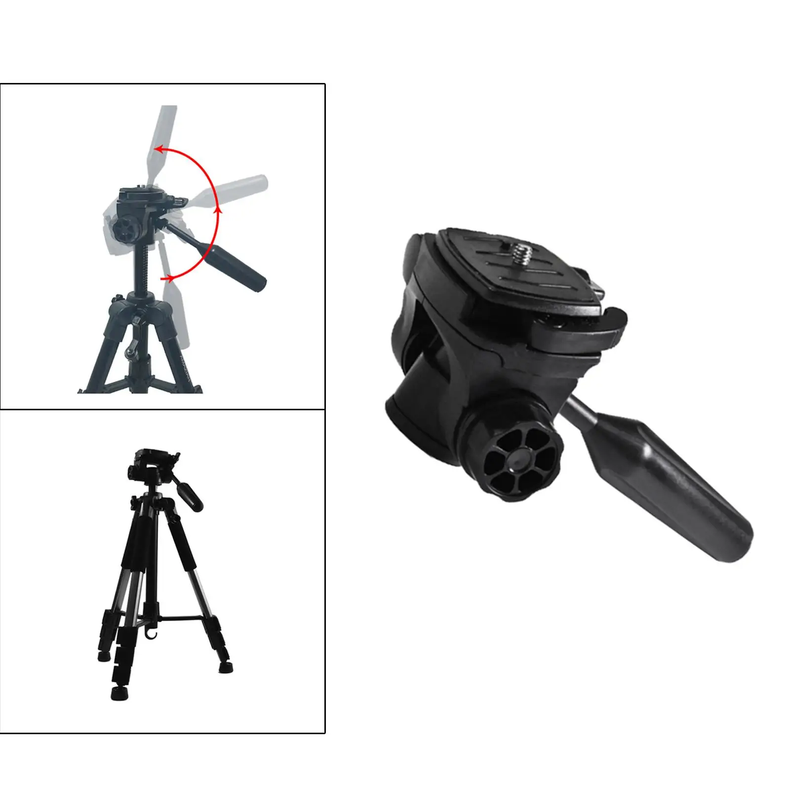 Camera Tripod Head 3/8" 1/4"Thread Compact Panoramic for Tripod tripod ball head camera panoramic head
