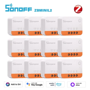 SONOFF ZBMINI L2 ZigBee 스마트 스위치, 중성선 불필요, 스마트 홈 양방향 스위치, 알렉사 구글 홈을 통한 무선 eWeLink