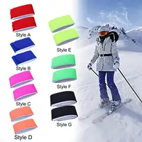 2 Pcs Ski Straps Adjustable Snowboard Carrier Strap Ski Fixing Wraps Ski Wraps Ties Fastener Straps for Carrying Ski Gear 1