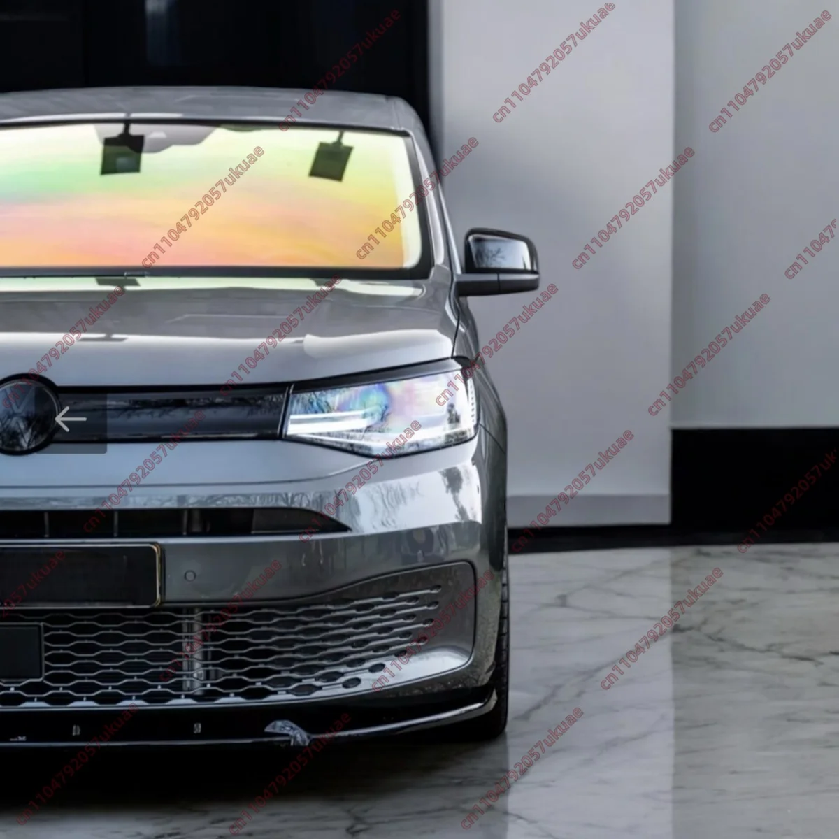 폭스바겐 캐디 MK5 TSI TDI 2020-2025용 글로스 블랙 헤드라이트 아이리드 이블 아이 눈썹 라이트 브로우 트림 커버 튜닝 UV 코팅
