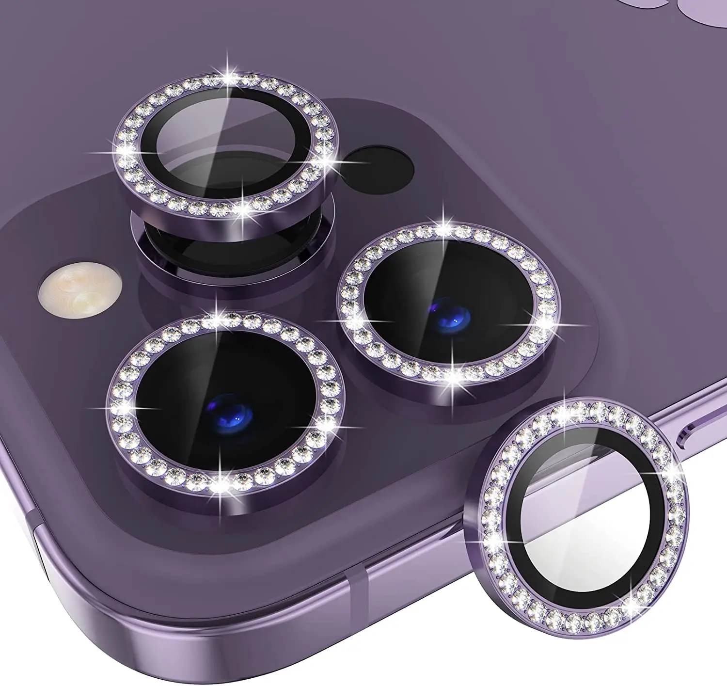 Protector de lente de cámara de diamante brillante para iPhone 15 14 Pro Max Plus 13 12 Mini 11 iPhone 15 14Pro 13Pro 14Plus 12Pro, accesorios