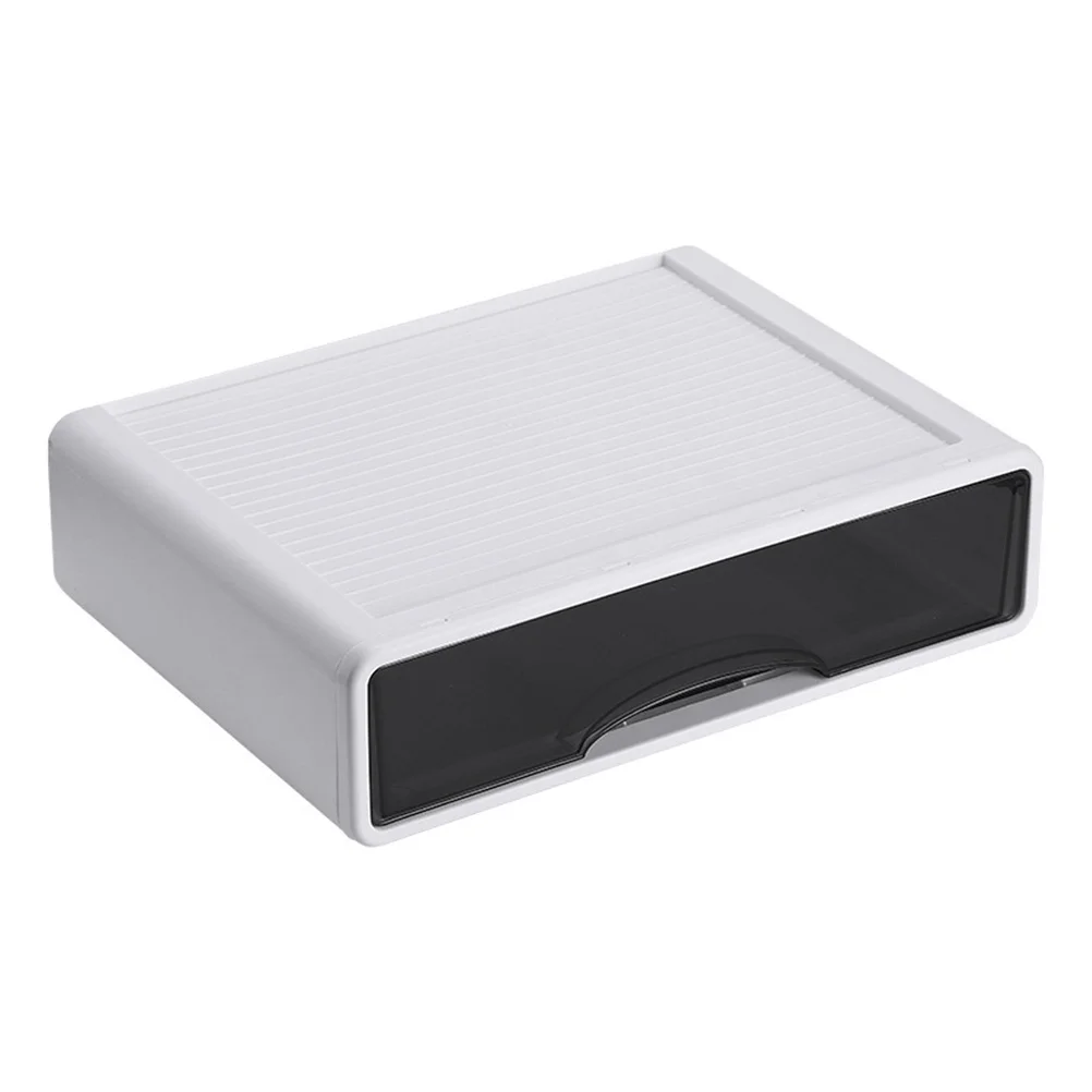 

Desktop Storage Box Stationery Container Stackable Organizer Rack Drawer Pp Plastic