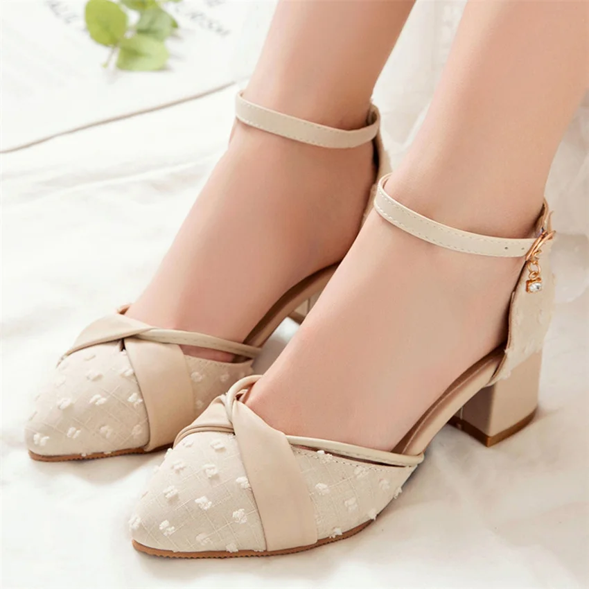 5 CM High Heels Women D'Orsay Shoes Pumps Stiletto Woman Party Wedding Shoes Small Plus Size 31 - 47