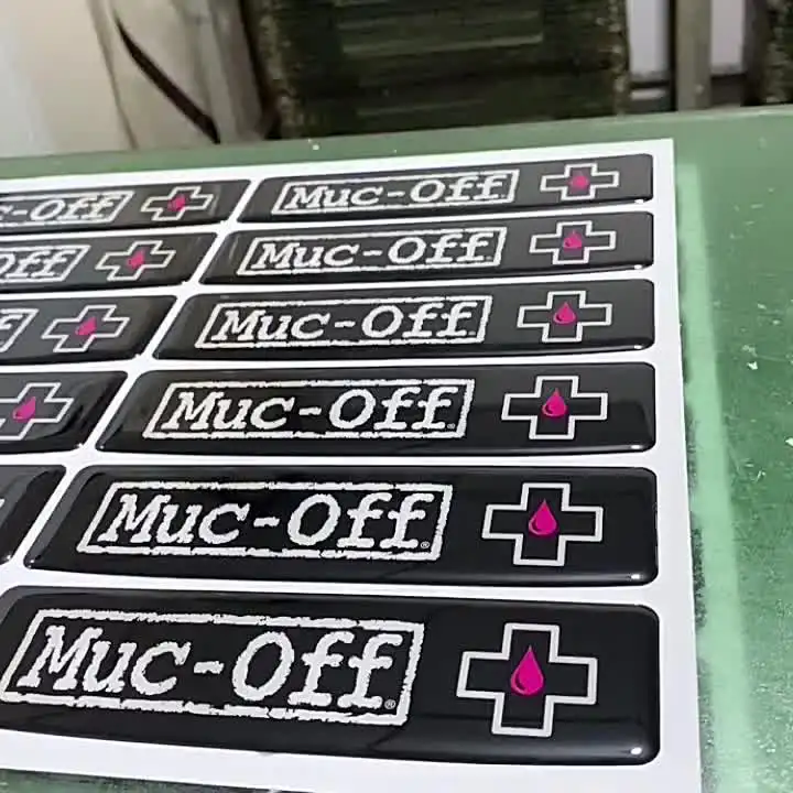 Customized 3d Gel Sticker Printing Custom Logo Die Cut Kids Dome