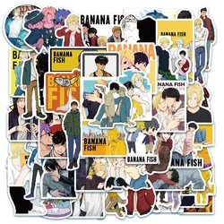 10/30/50pcs Pack Japanese Anime BANANA FISH Stickers Kawaii Skateboard Helmet Guitar Notebook Laptop Manga Vinyl Decal Sticker