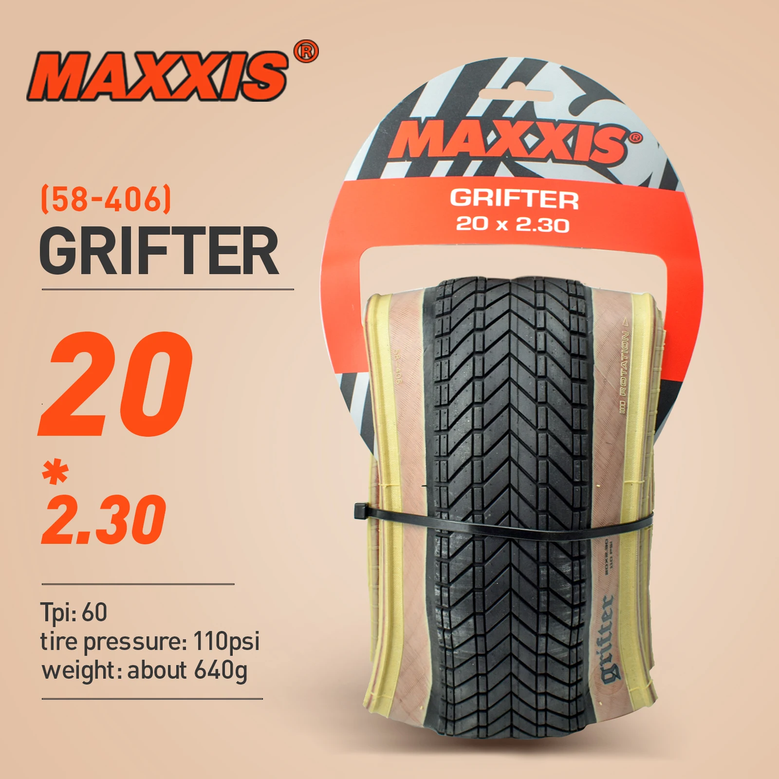 bmx 未使用 マキシス MAXXIS グリフター GRIFTER タイヤ 1本のみ 20