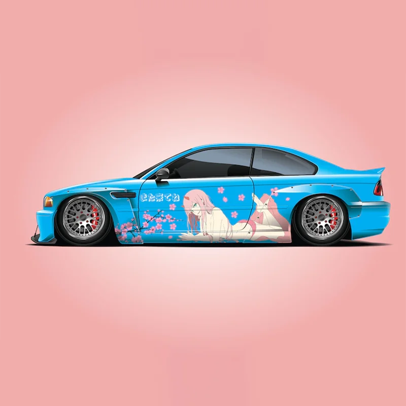 Autocollants de voiture de tronçonneuse d'anime japonais, autocollant de  protection ronde, autocollant créatif, modification d'apparence de voiture,  autocollant décoratif - AliExpress