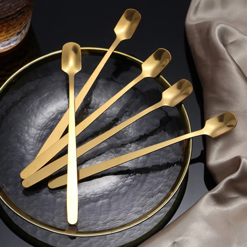 

1 шт. ложка из нержавеющей стали с длинной ручкой, суповые ложки для мороженого, десерта, ложка для перемешивания, домашняя кухонная посуда, кухонная утварь