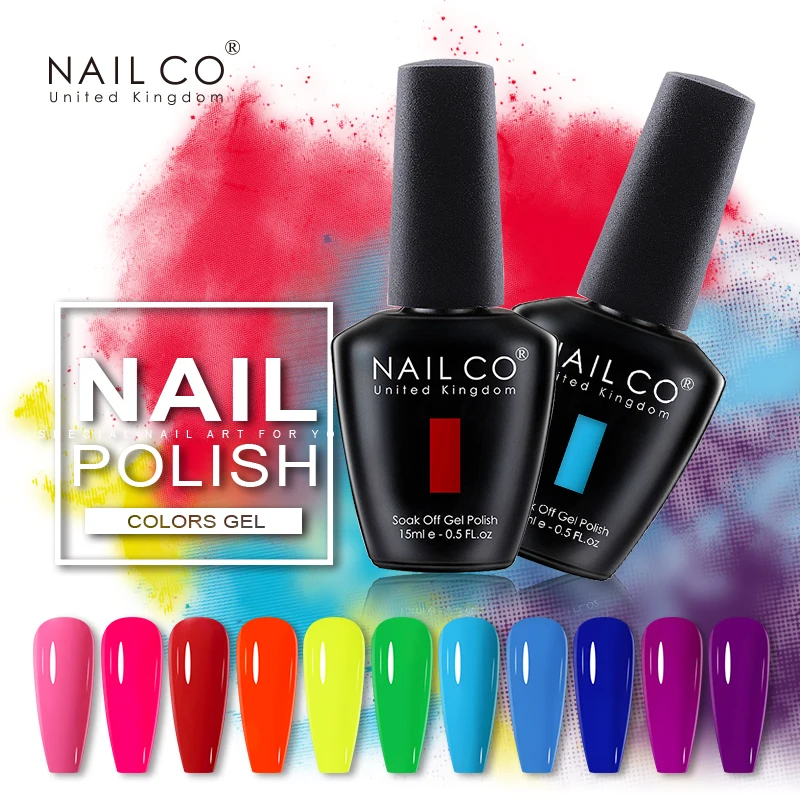 

NAILCO 15ml Gel Nail Polish Pink Red Color Series Lakiery Hybrydowe Vernis UV Gel Polish Nail Art Manicure Gellak Design Lacquer