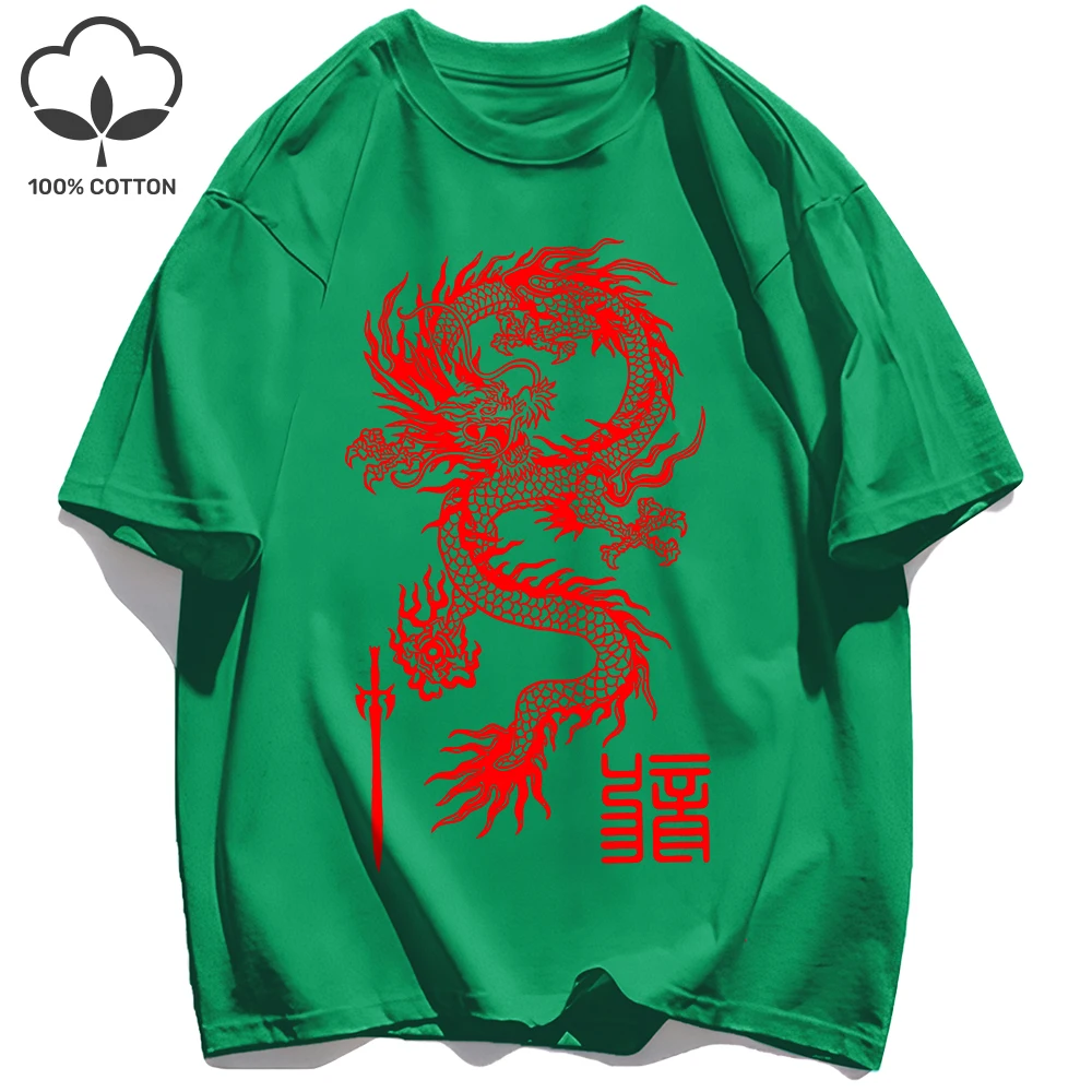 Drachen aus altem China Design T-Shirt Mann atmungsaktiv Hip Hop männlich Sommer T-Shirts Mode Baumwolle T-Shirt Top Unisex Kurzarm – Detail 21