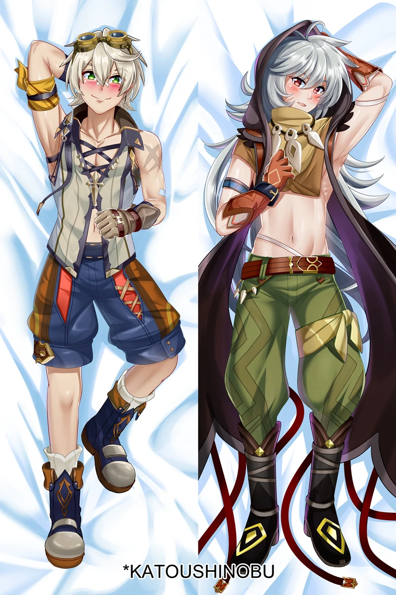

Dakimakura Anime Bennett Genshin Impact Double-sided Print Life-size Body Pillow Cover