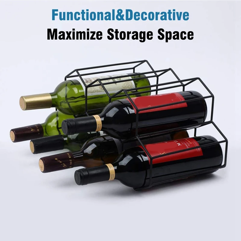 Wine Racks Countertop Wine Rack, Bottle Holder, Small Rack Freestanding Floor, Holders Stands