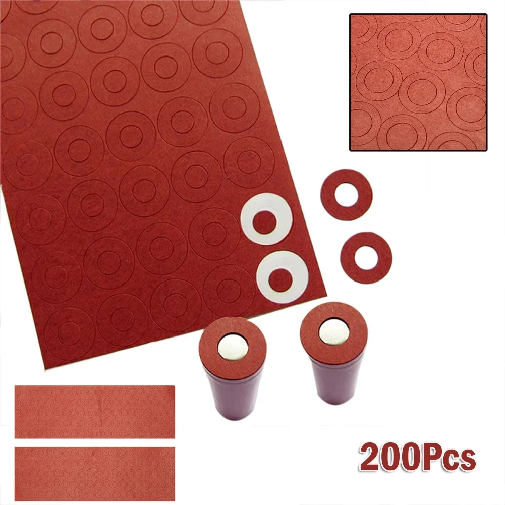 200pcs for 18650 Battery Insulator Insulation Ring Adhesive Cardboard Paper Battery Insulation Gasket Paper Insulated Pads battery insulator
