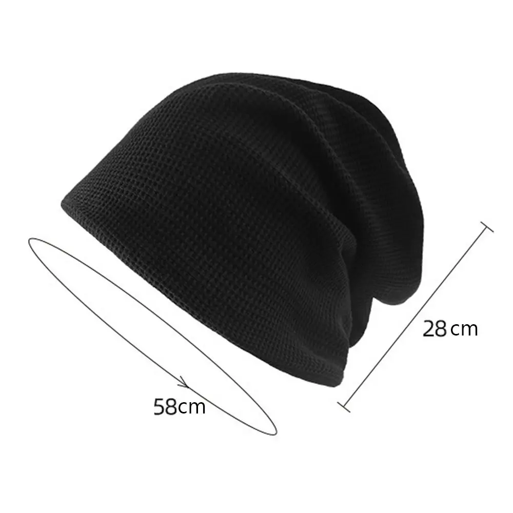 Casual Beanies for Men Women Fashion Soft Knitted Winter Hat Solid Color Hip-hop Bonnet Unisex Cap