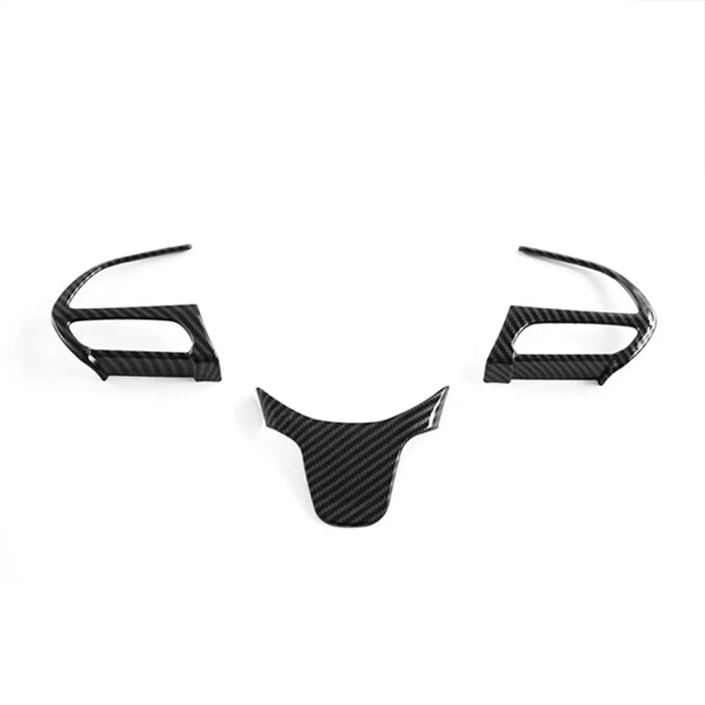 Per Chrysler 300C 2015-2021 ABS Interni Auto Volante Pulsante di Controllo Decorazione Della Copertura Telaio Trim Carbon Look Decorazione - Image 2