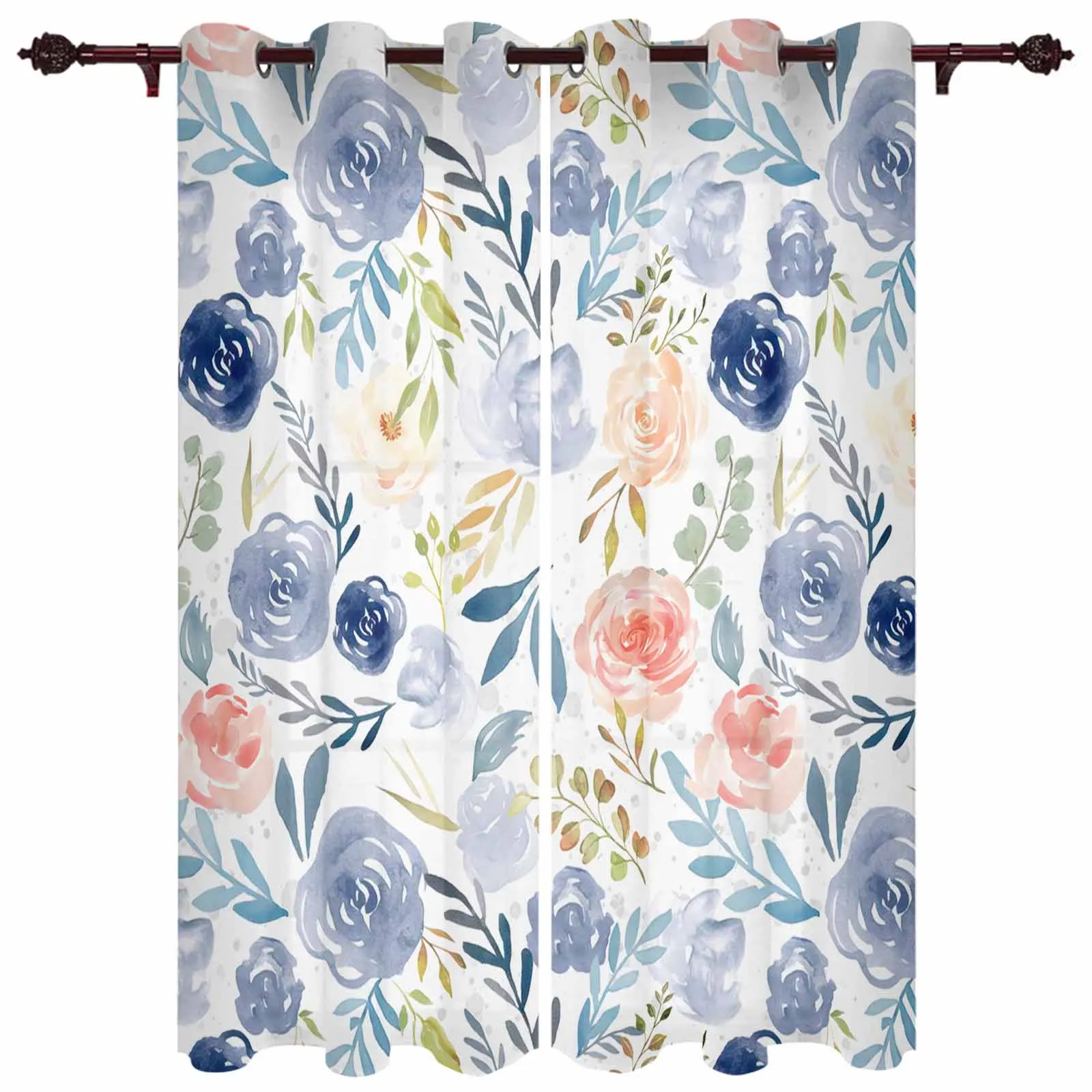 

Шторы с абстрактными цветами для гостиной, спальни, кухни