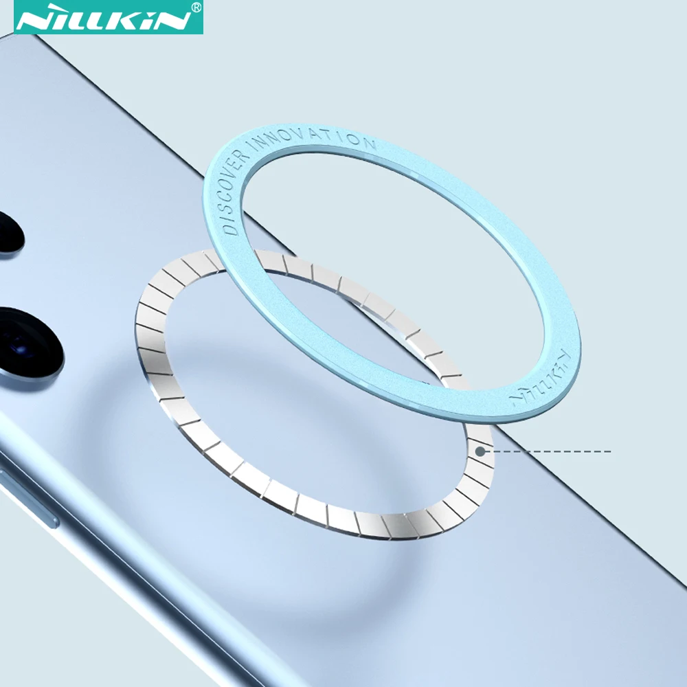 

2 упаковки Nillkin SnapLink Air магнитные наклейки, для беспроводного зарядного устройства Magsafe для iPhone 14 Pro Max 13 12 для Samsung S22 Ultra