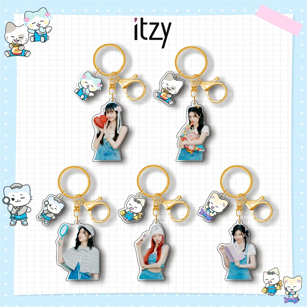 KPOP ITZY Keyring Fashion Acrylic Figure Keychain Pendant