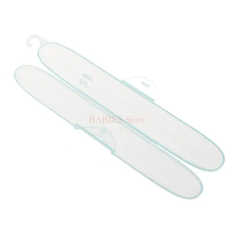 C9GB 23x3.5x3cm Plastic Toothbrush Holder Box Transparent Travel Portable Protective