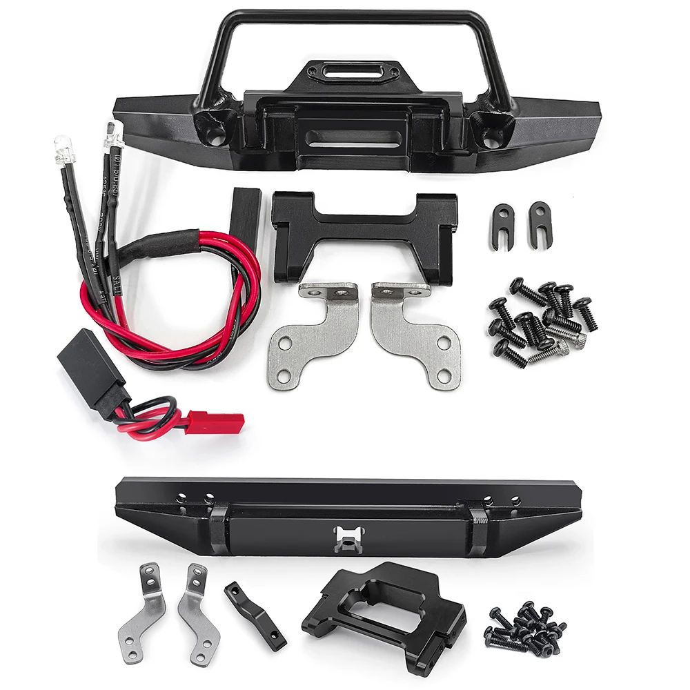 AXspeed Set Luci Anteriori E Posteriori Per Auto RC TRX4M TRX4-M 1/18 - LED Bianche E Rosse In ABS