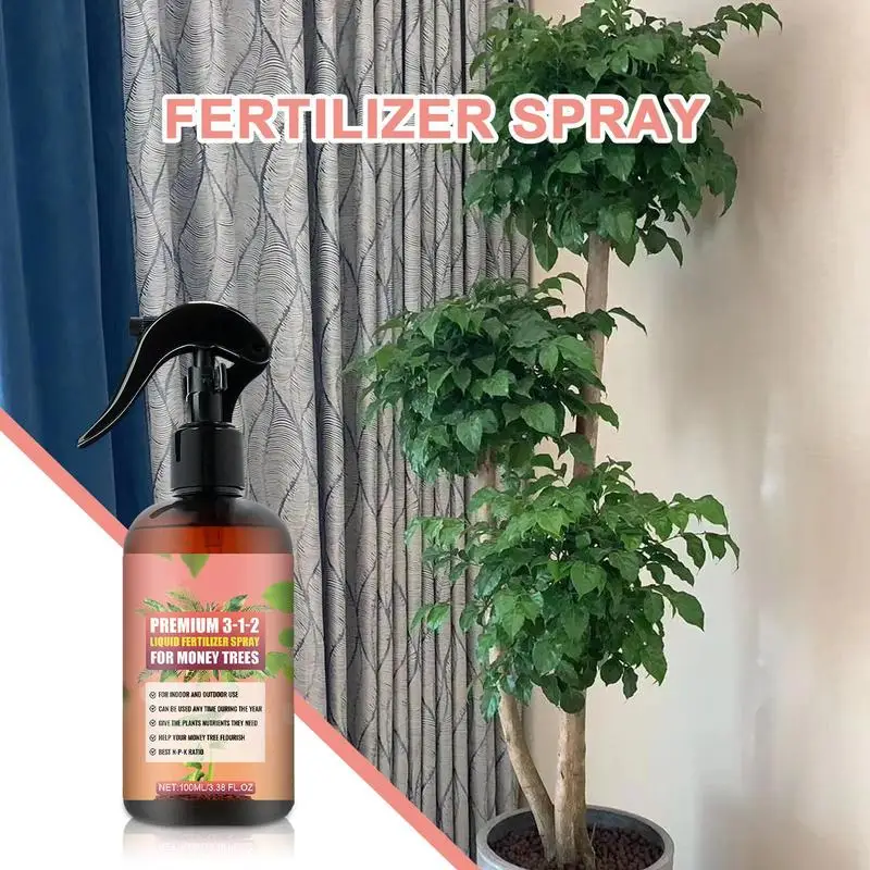 

100ml Liquid Spray for Money Tree Organic Liquid Plant Food Nutrients for Vital Health Multi Indoor Plant Fertilizer Liquid