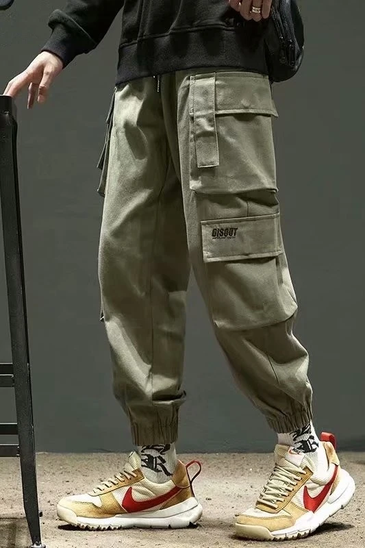 Mens Cargo Pants Men New Multi-pocket Pockets Trouser Japanese Streetwear Jogging Pants Hip Hop Casual Cargo Pants for Men