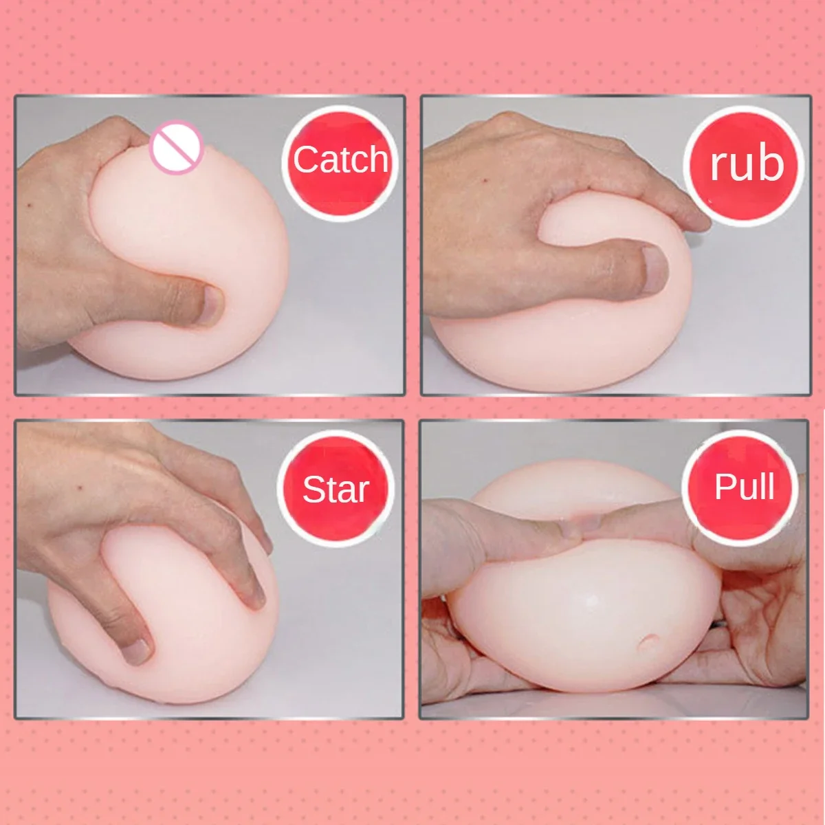 Silicone 4D Artificial Breasts False Chest Vagina Sex Toy For Man Soft Mini Boobs Ball Masturb Sexules Toy For Adult Product Sex