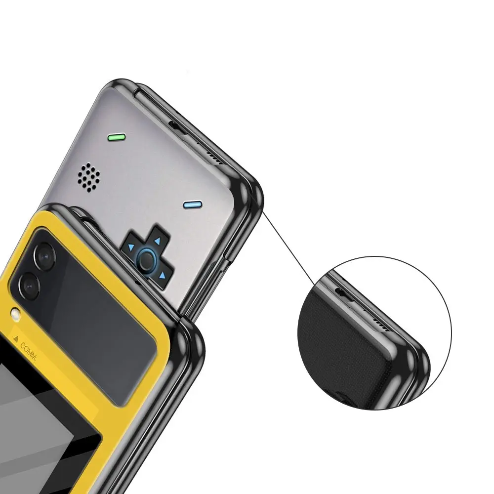 Retro Gameboy Inspired Black Hard Shell Phone Case with Bumper Protection