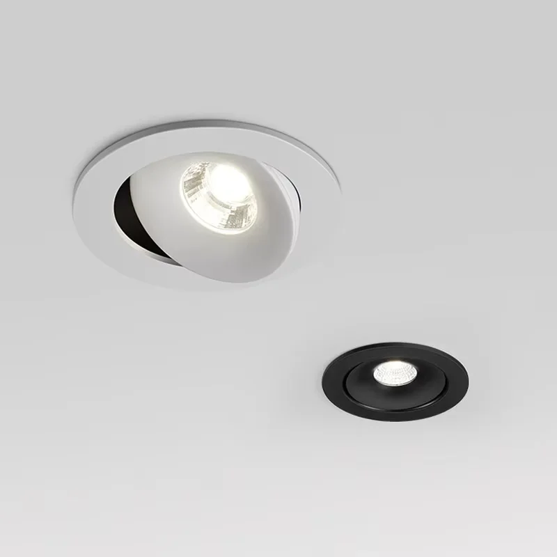 Embedded Dimmable LED Downlights 7W 9W 12W 15W 18W 20W 360&deg; Adjustable COB Ceiling Lamps Spot Lights AC90~260V