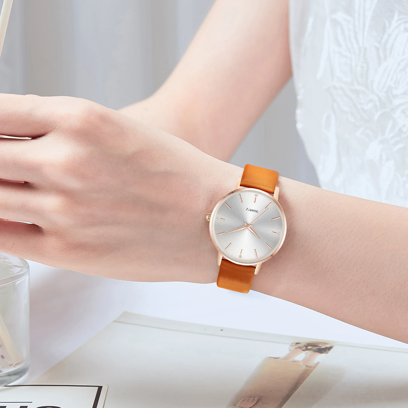 Watches for Women Leather Band Quartz Watch Casual Bracelet Watch women watches