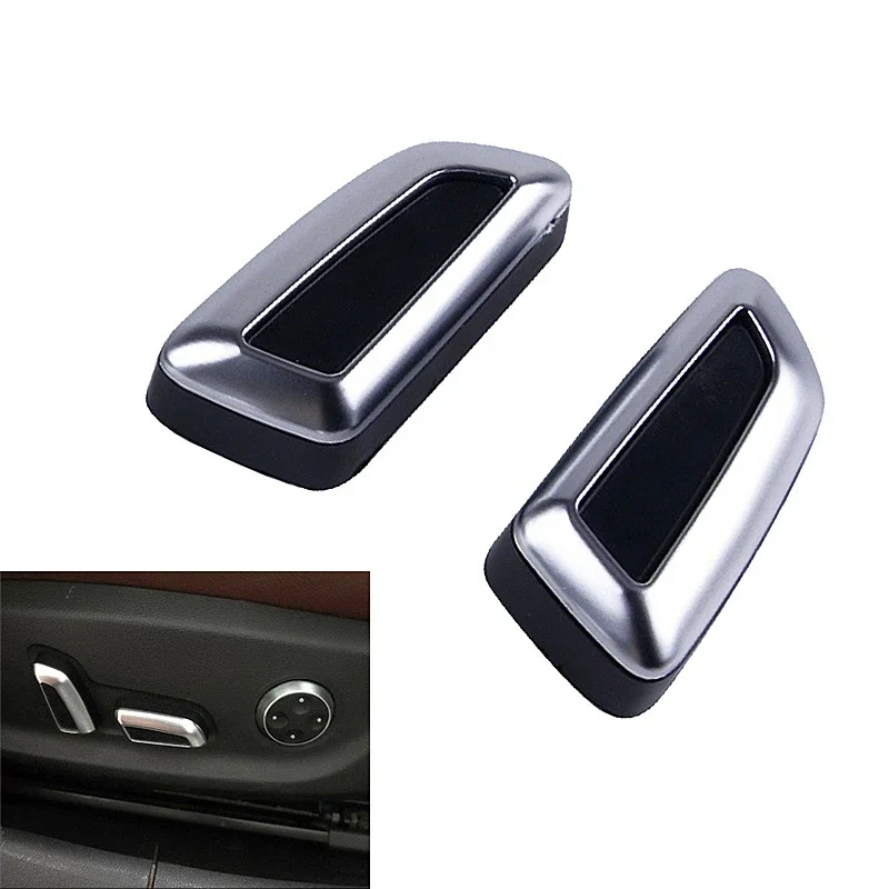 

6 Pcs Seat Adjustment Knob Button Switch Cover Trims For Audi Q3 Q5 A3 A4 A5 A6 /VW /Jetta MK5 MK7/Passat/Tiguan Black Chromed