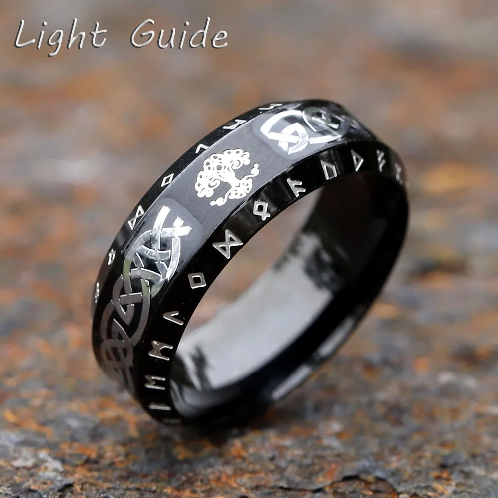 Anel Viking Nórdico em Aço Inoxidável: Presente Simbólico e Exclusivo