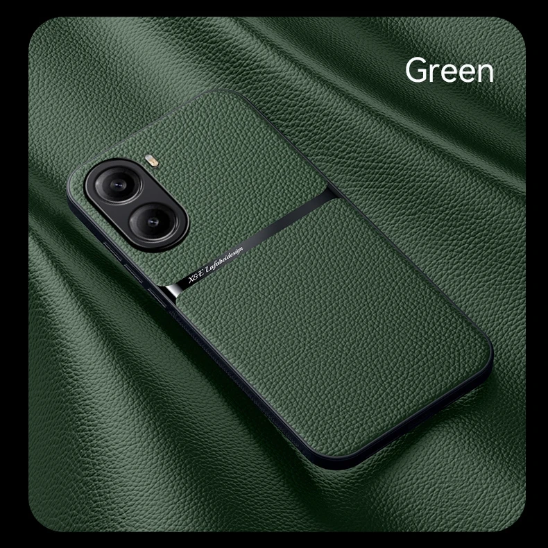 PU Leather Magnetic Protective Phone Case - Durable Back Cover Shell