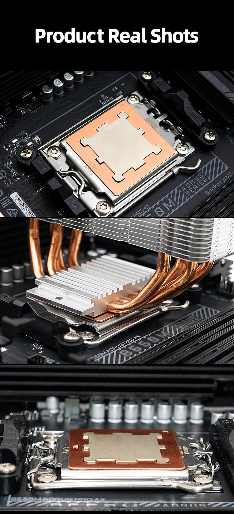 AM5 Thermal Paste Guard Chips Heat Dissipation Armor Cover Copper AMD For 7950X
