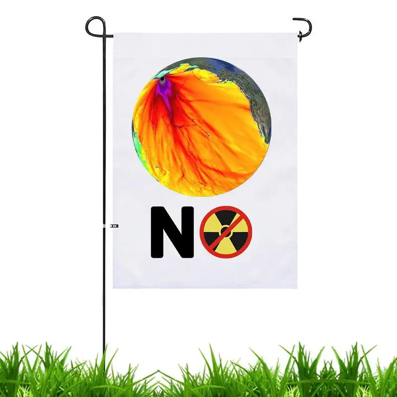 

Nuclear Garden Flag Environmental Protection Protest Outdoor Nuclear No Pollution Banner 1.48 X 0.98FT Flag Good UV Protection