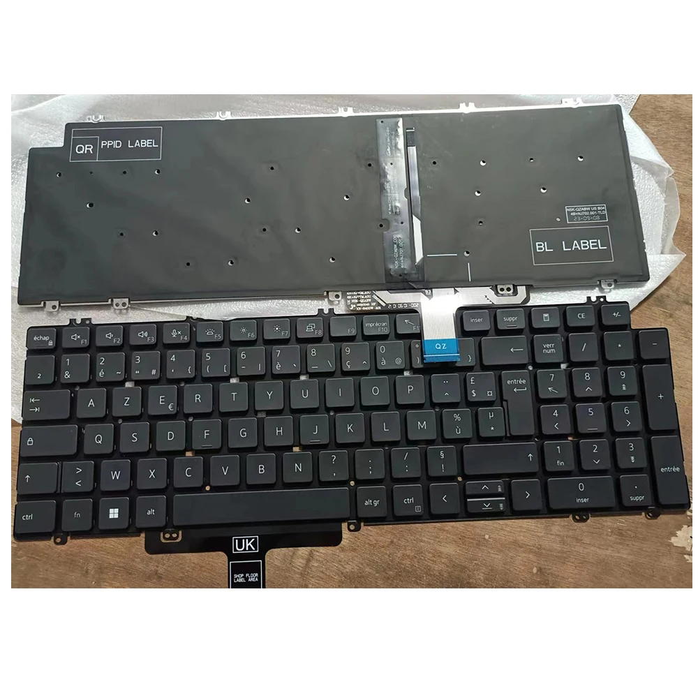 Tastiera Per Laptop Retroilluminata Francese Per Dell Latitude 5520 5521 5530 Precision 3560 3561 Fr
