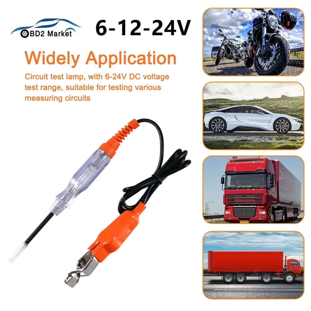 

6 в 12 В 24 В тестер напряжения цепи автомобиля грузовика мотоцикла датчик мощности автомобильный диагностический инструмент автомобильный тестер Инструменты для ремонта автомобиля