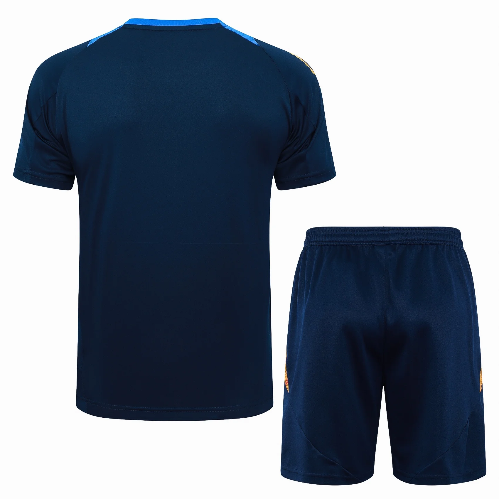 Adidas Soccer Jerseys Men Slim Fit Short-sleeved Above-the-knee Shorts Colorful Comfortable Trendy Training Suit Black