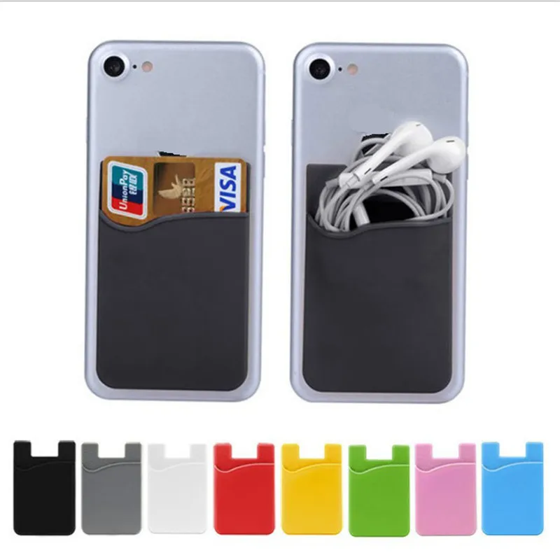 Silicone Phone Adhesive Card Holder Wallet